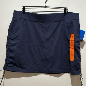 NWT Columbia All Seasons Ruched Skort in Nocturnal Blue - Women’s Size XXL